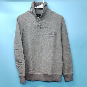 Men's Classic Gray Turtleneck Sweater